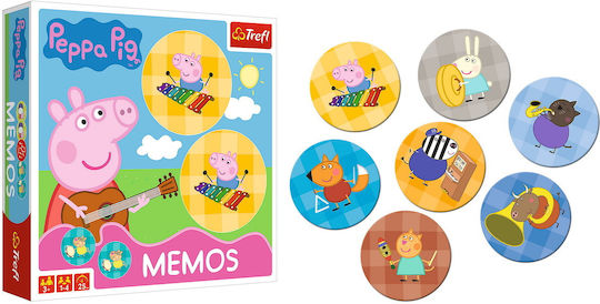 Επιτραπέζιο Παιχνίδι Peppa Pig Memo για 1-4 Παίκτες 3+ Ετών (EN) Trefl