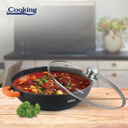 Heinner Dark Line Ρηχή Κατσαρόλα από Χυτό Αλουμίνιο 5.5lt / 32cm