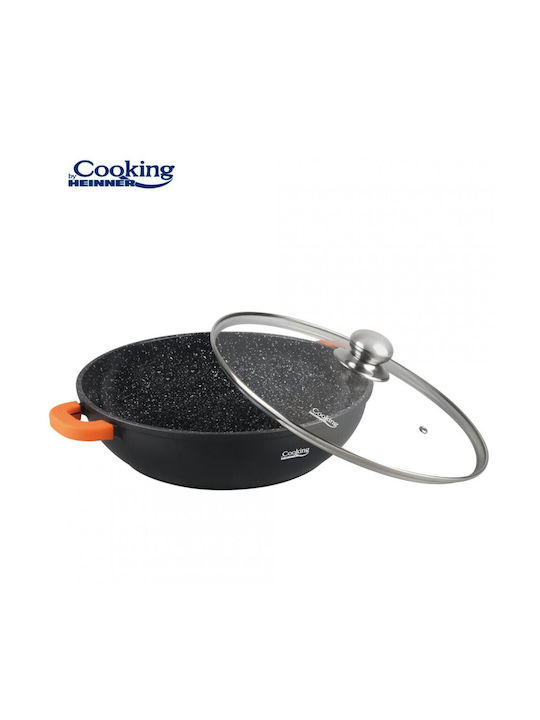 Heinner Dark Line Ρηχή Κατσαρόλα από Χυτό Αλουμίνιο 5.5lt / 32cm