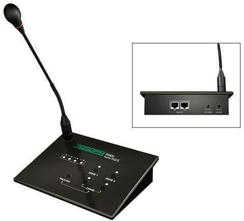 Microfon cu 2 Zone cu Paging de la Distanță Dsppa Rm20 pentru Mp200u, 300u, 600u, 1000u