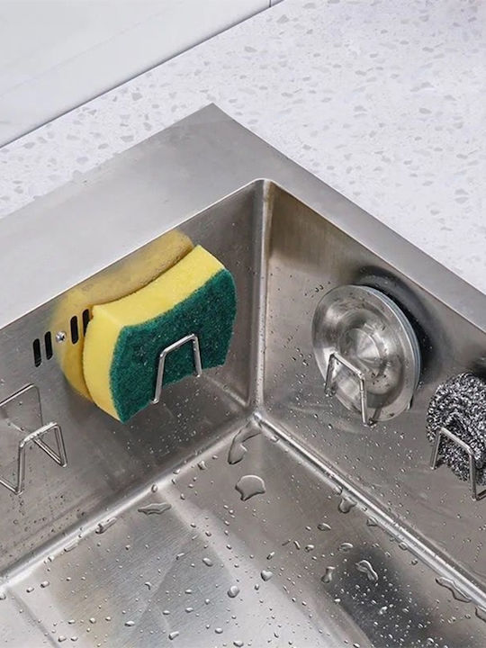 Sponge Holder Stainless Steel Gray 5cm