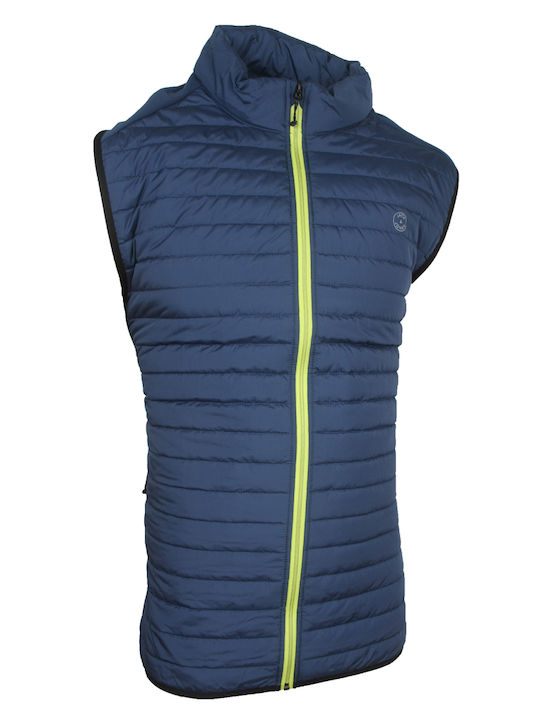 Jack & Jones Men's Winter Sleeveless Jacket Blue