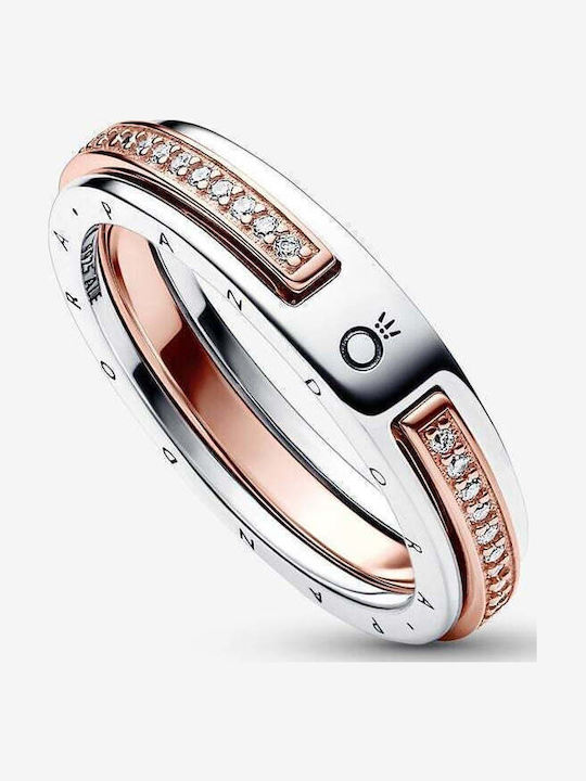 Pandora Damen Ring mit Steinen Vergoldet