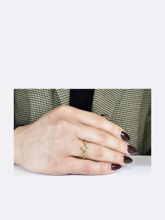 Elor Damen Ring aus Silber Vergoldet