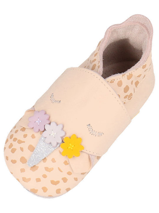 Bobux Βρεφικά Παντοφλάκια Αγκαλιάς Ροζ Soft Sole