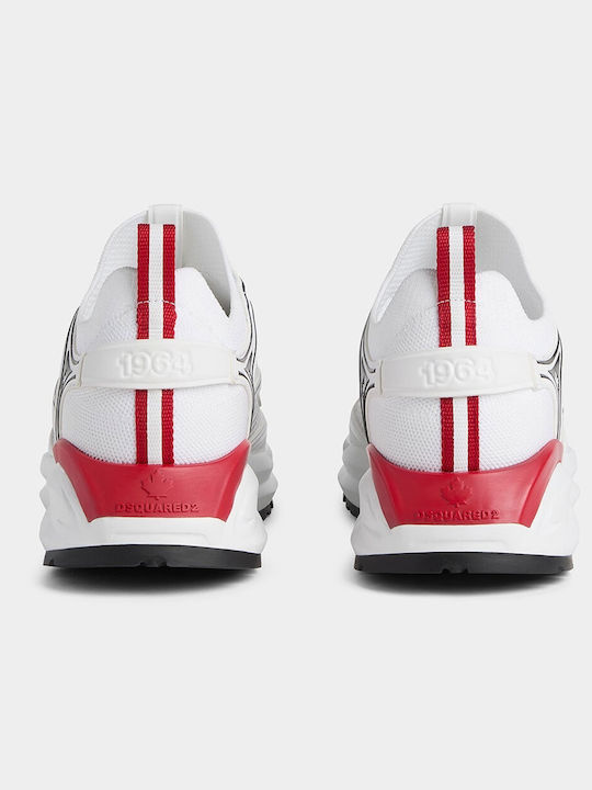 Dash Ανδρικά Sneakers White Black Red