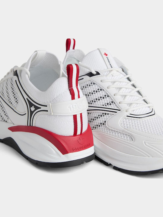 Dash Ανδρικά Sneakers White Black Red