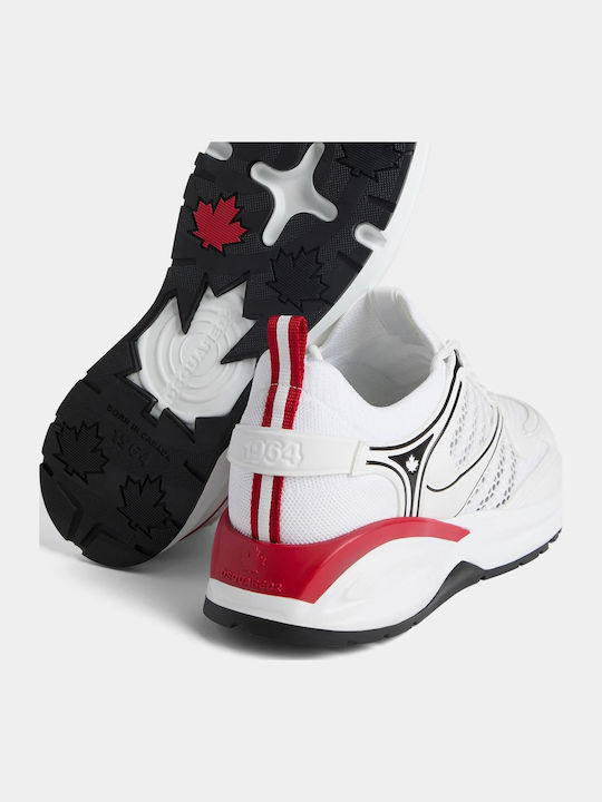 Dash Ανδρικά Sneakers White Black Red