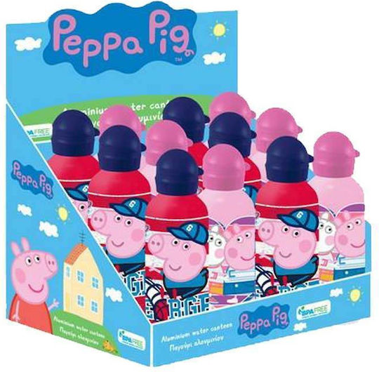 Peppa Pig Детска Бутилка За Вода Peppa Pig Алуминиева Peppa 500ml