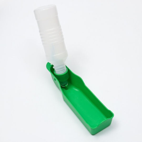 Plastic Sticlă Apă pentru Câine 250ml în Culoare Verde