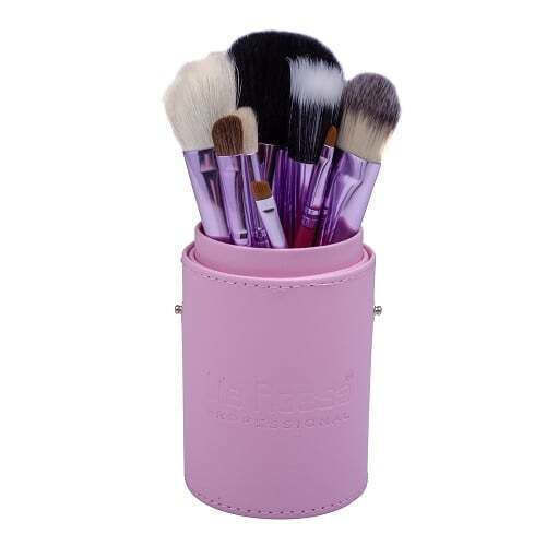 Set Of 12 Brushes Lila Rossa, Pink, Storage Case