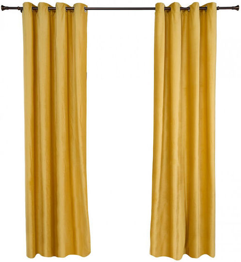 Heinner Завеса с Копчета Жълта 140x270бр