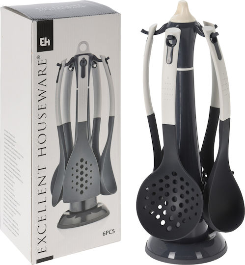 Excellent Houseware Σετ Εργαλείων Μαγειρικής Μαύρο