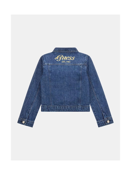 Guess Kids Denim Jacket Dark Blue