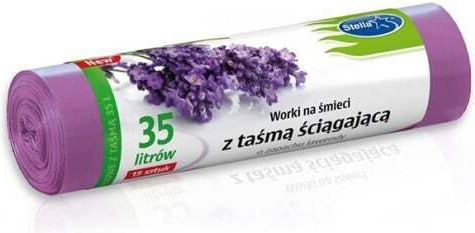 Stella Săculeți de Gunoi Capacitate 35lt cu Șnur 15buc Violet