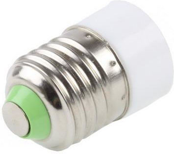Adaptor Dulie de la E14 la E27 în culoarea Alb Set 1buc
