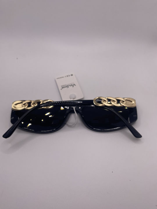 VinSent Women's Sunglasses with Black Frame and Black Gradient Lens 2467080000015