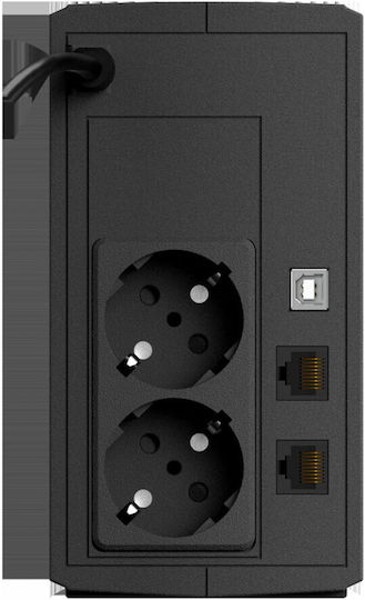 NJOY Keen 800 UPS Line-Interactive 800VA 480W cu 2 Schuko Prize