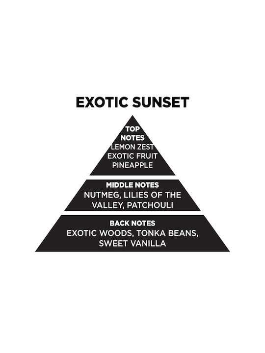 Themagio Lumânare aromatică din soia Exotic Sunset în borcan 700gr 12.3x12cm 77256