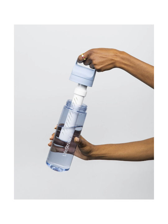 Lifestraw Wasserflasche Kunststoff mit Filter 650ml Blau