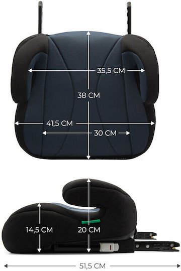 Kinderkraft I-boost Baby Car Seat Booster i-Size with Isofix Black