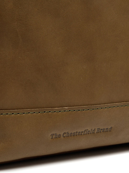 The Chesterfield Brand Din piele Geantă de damă De umăr Kaki