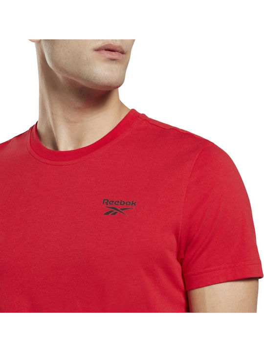 Reebok Ανδρικό T-shirt Κοντομάνικο Κόκκινο