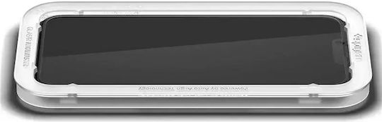 Spigen Displayschutzfolie Vollflächig Gehärtetes Glas Schwarz Für iPhone 17e / 16e / 14 / 13 / 13 Pro