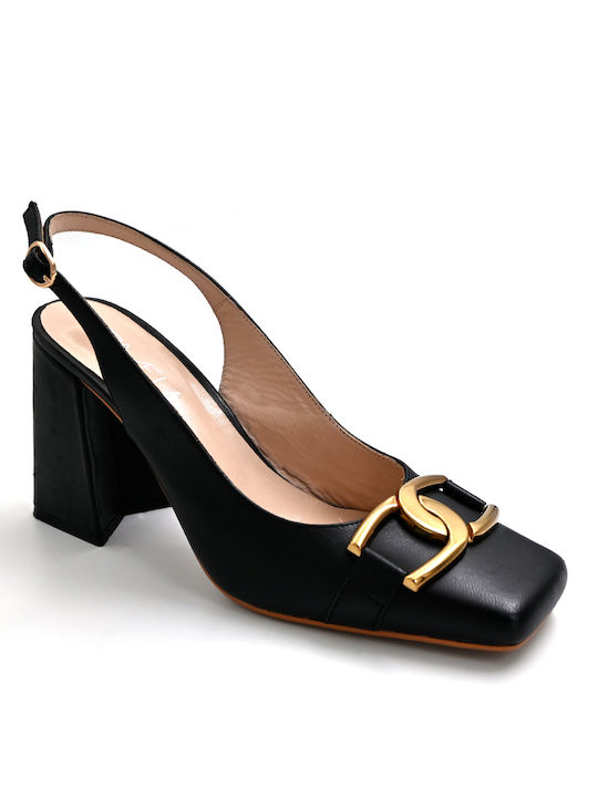 Favela Black Heels