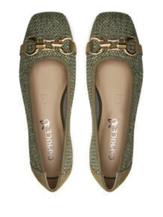 Caprice Ballerinas Green