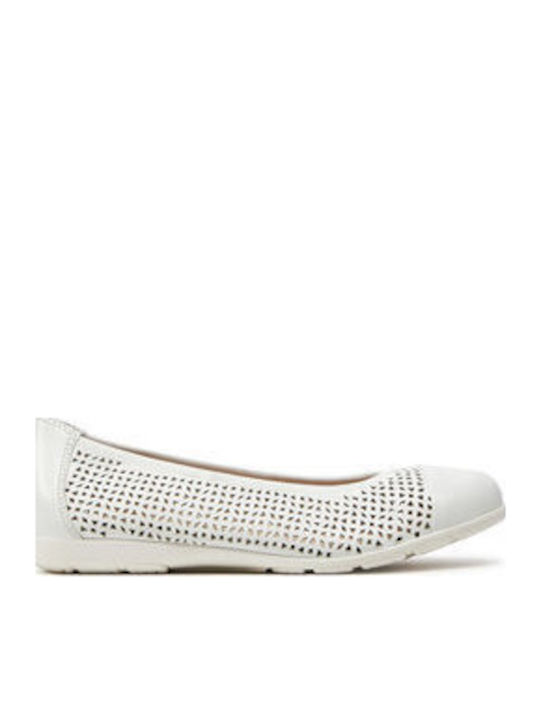 Damen Ballerinas in Weiß Farbe