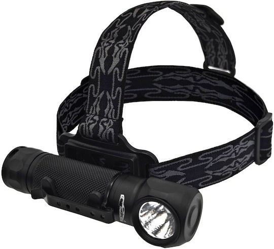 Lumină de lucru și de sit, cu baterie Lanternă Frontală LED IP68 cu Luminozitate Maximă 5000lm Negru