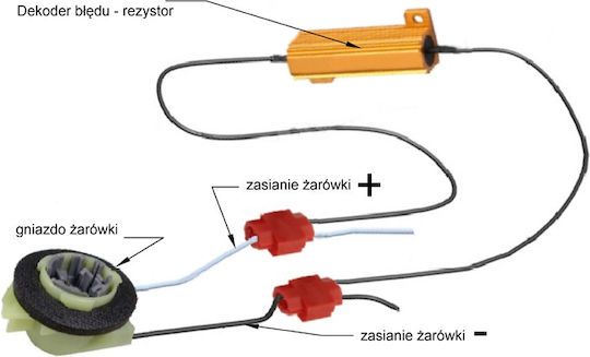 CAN-Bus-Fehleranzeige-Deaktivator für Autos 12V 6ohm 1Stück