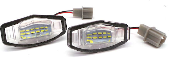 Honda License Plate Lamps Led 2x550lm, Set Of 2 Pcs