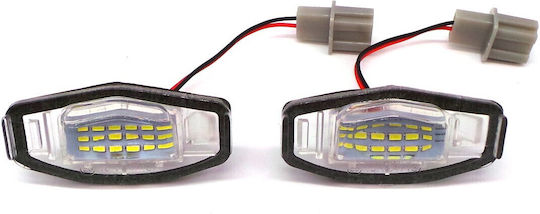 Honda License Plate Lamps Led 2x550lm, Set Of 2 Pcs