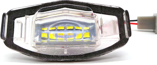 Honda License Plate Lamps Led 2x550lm, Set Of 2 Pcs