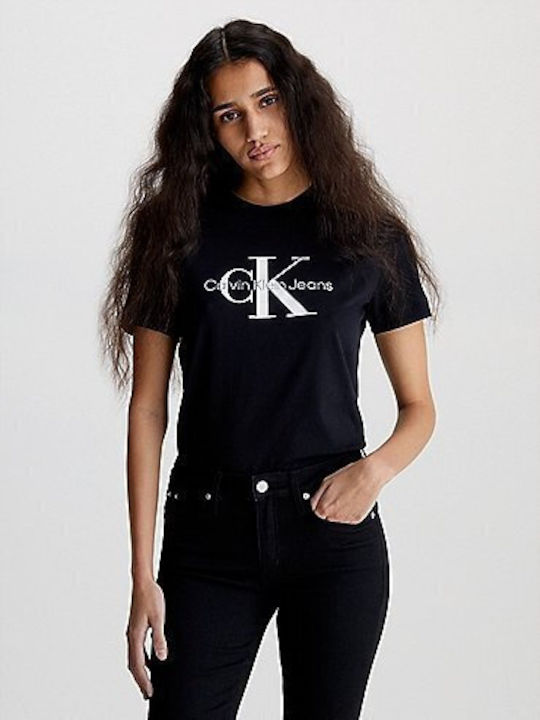 Calvin Klein Γυναικείο Crop T-shirt Μαύρο