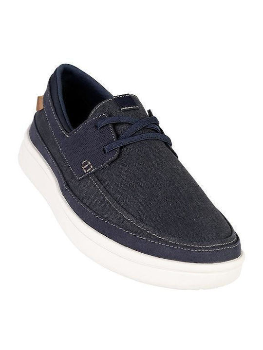 Clarks Cantal Men's Leather Casual Shoes Blue