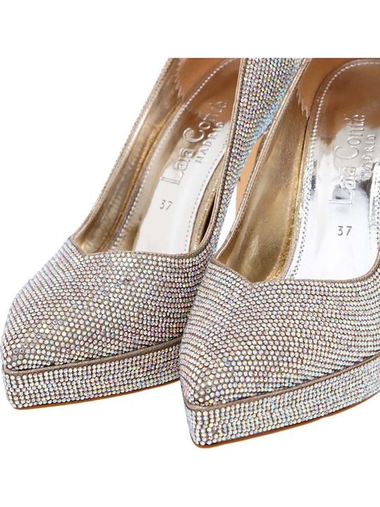 Lara Conte Madrid Pediceps S438b671647e - Iridium Strass S438b671647e-gold