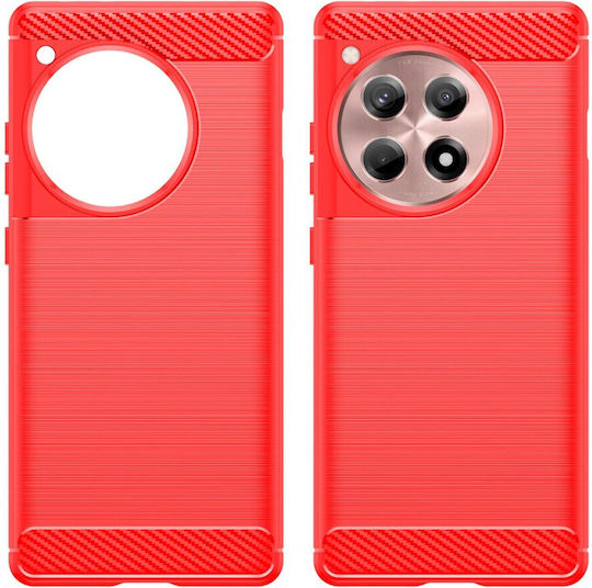 Θήκη Oneplus 12r 5g Mad Mask Brushed Tpu Carbon Πλάτη Κόκκινο