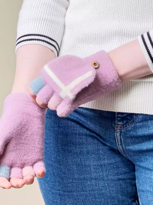 Kinderhandschuhe Fingerlos Rosa