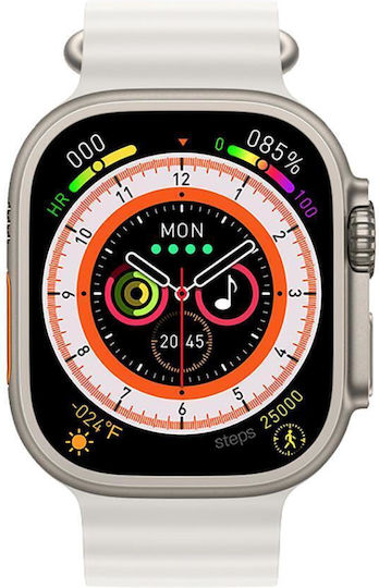 XO M9 Ultra Smartwatch με Παλμογράφο (Γκρι)