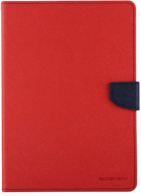 Goospery Fancy Diary pentru Ipad Air 2 Cross Texture Leather Case cu slot pentru carduri & Holder & Wallet (roșu)