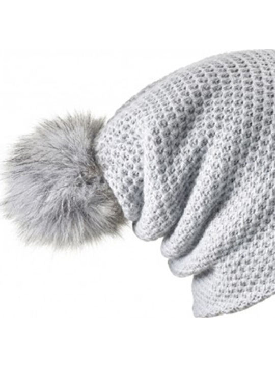 Beanie Unisex Beanie Gestrickt in Gray Farbe
