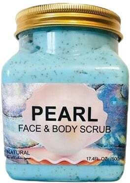Natural Face and Body Scrub with Vitamin E and B5 Wokali Pearl 350 ml