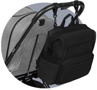 Lionelo Diaper Bag Cube Green 36x36x23cm.