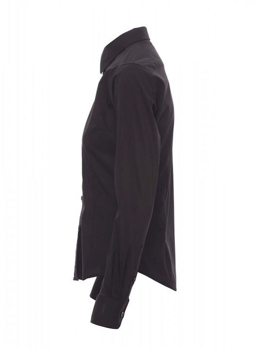 Stenso Arbeitsbluse Schwarz