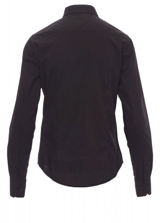 Stenso Arbeitsbluse Schwarz