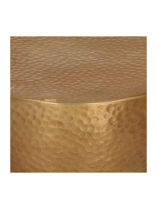 Round Aluminum Bronze Side Table 50x50x30 cm