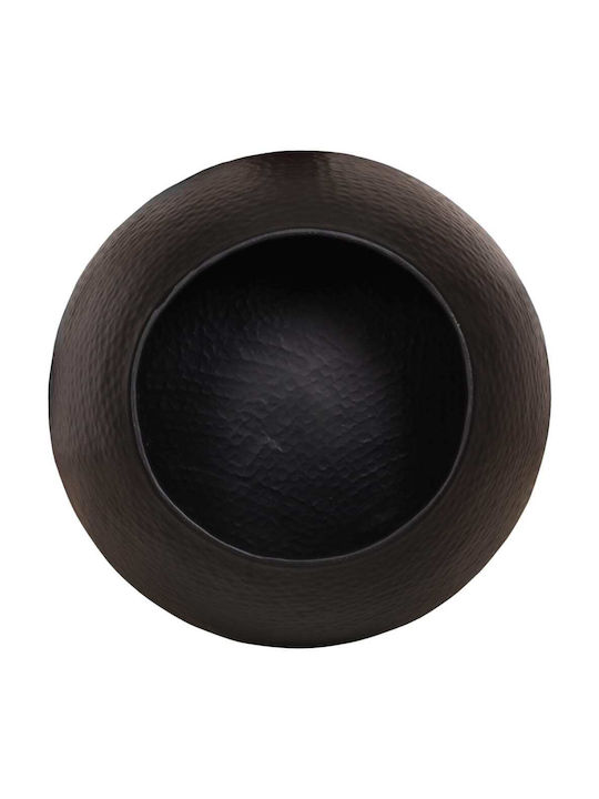 Round Aluminum Side Table Black M50xD50xH30cm